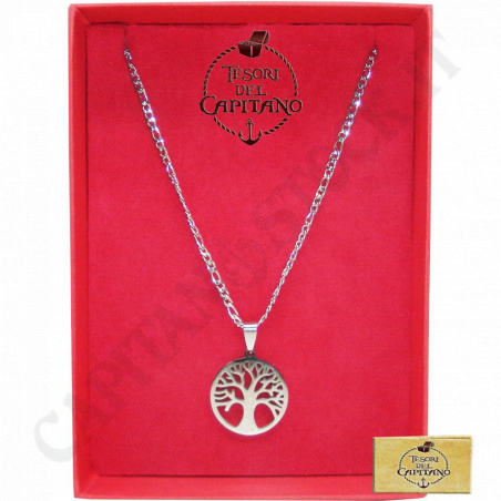 Acquista Tesori del Capitano® - Collana Donna in Acciaio Albero Della Vita - ID 4784 a soli 16,00 € su Capitanstock  Acquista Tesori del Capitano® - Collana Donna in Acciaio Albero Della Vita - ID 4784 a soli 16,00 € su Capitanstock