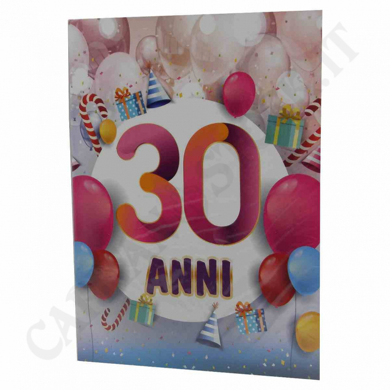 Birthday Card with Envelope - 30 Years Birthday Card with Envelope - 30 Years