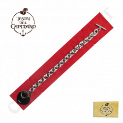Tesori del Capitano® - Women's Steel Bracelet with Heart Pendant - ID 4788
