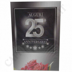 Greeting Card with White Envelope - 25th Anniversary