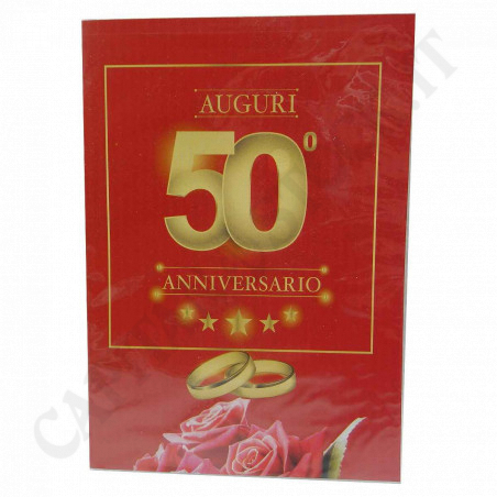 Acquista Biglietto di Auguri con Busta Bianca - 50 ° Anniversario a soli 1,90 € su Capitanstock  Acquista Biglietto di Auguri con Busta Bianca - 50 ° Anniversario a soli 1,90 € su Capitanstock