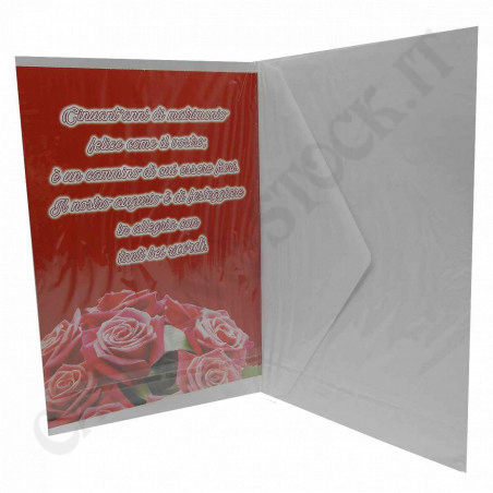 Acquista Biglietto di Auguri con Busta Bianca - 50 ° Anniversario a soli 1,90 € su Capitanstock 