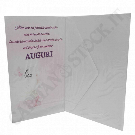 Acquista Biglietto di Auguri con Busta Bianca - E' nata! a soli 1,90 € su Capitanstock 