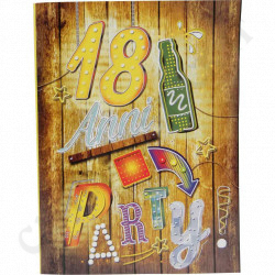 Greeting Card with White Envelope - Eighteenth Birthday