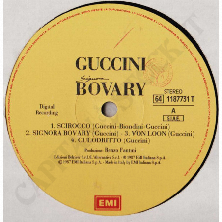Buy Francesco Guccini - Signora Bovary - Vinyl - Cover with Slight Imperfections at only €14.50 on Capitanstock