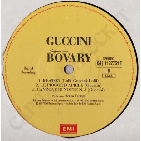 Acquista Francesco Guccini - Signora Bovary - Vinile - Copertina con Lievi Imperfezioni a soli 14,50 € su Capitanstock 