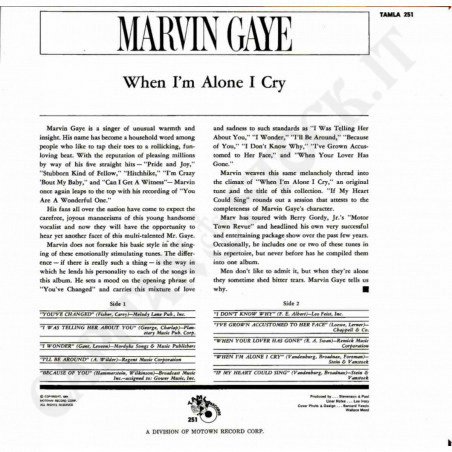 Acquista Marvin Gaye - When I'm Alone I Cry - Vinile a soli 18,90 € su Capitanstock 