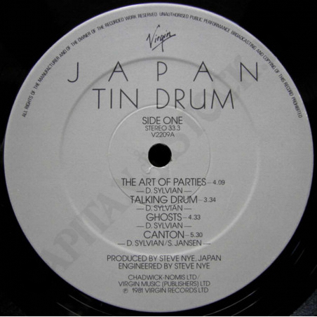 Buy Japan - Tin Drums - VInyl at only €23.90 on Capitanstock