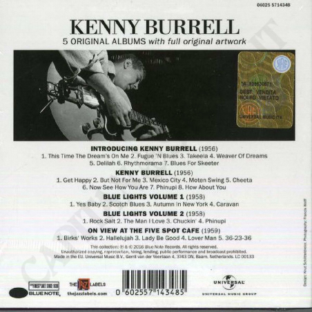 Acquista Kenny Burrell - 5 Original Albums a soli 9,90 € su Capitanstock 
