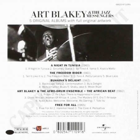 Buy Art & The Jazz Blakey Messengers - 5 Original Albums at only €7.70 on Capitanstock