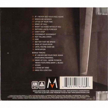 Acquista Maroon 5 - It Won't Be Soon Before Long - CD a soli 4,16 € su Capitanstock 