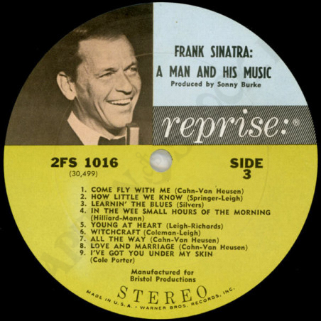 Acquista Frank Sinatra ‎– Sinatra a Man And His Music - Vinile Doppio a soli 29,00 € su Capitanstock 