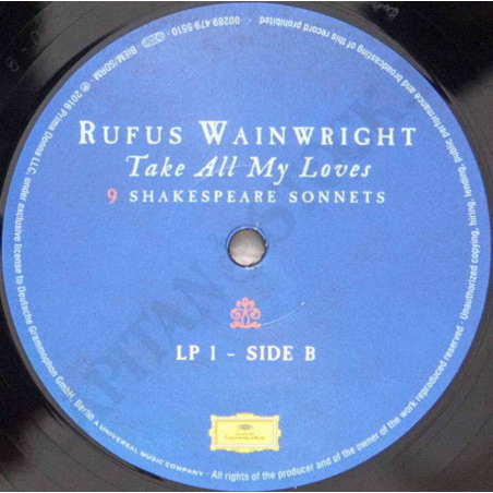 Acquista Rufus Wainwright - Take All My Loves - 9 Shakespear Sonnets - Vinile a soli 18,90 € su Capitanstock 