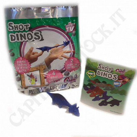 Acquista Shot Dinos - Dinosauri Allungabili - Bustina a Sorpresa +3 a soli 1,90 € su Capitanstock 