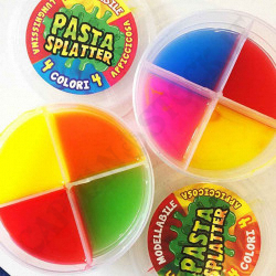 Pasta Splatter - 4 Colori Lunghissima Modellabile Appiccicosa