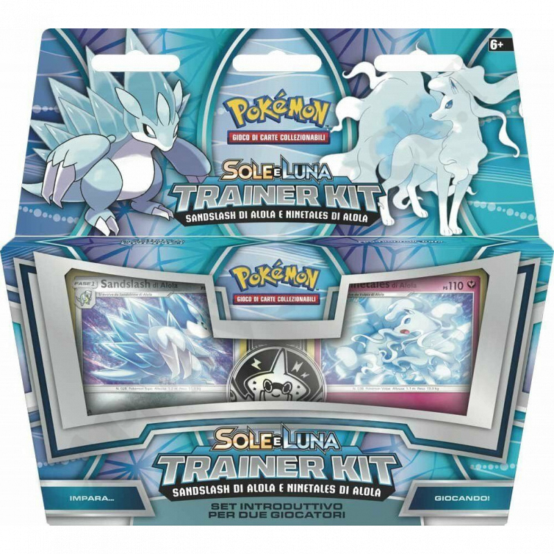 Pokémon - Sole e Luna Sandslash di Alola e Ninetales di Alola - Trainer Kit - Lievi Imperfezioni Pokémon - Sole e Luna Sandslash di Alola e Ninetales di Alola - Trainer Kit - Lievi Imperfezioni