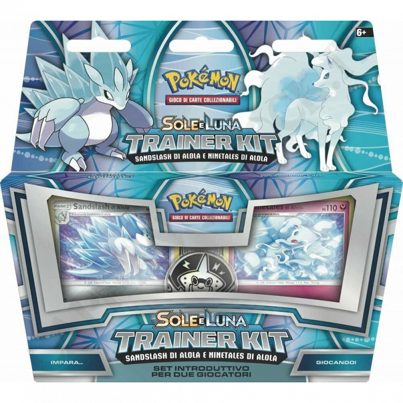 Pokémon - Sole e Luna Sandslash di Alola e Ninetales di Alola - Trainer Kit - Packagin Rovinato