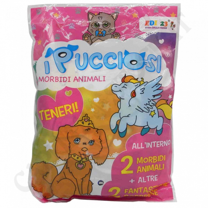 I Pucciosi Soft Animals - Big Surprise Bag - 2 Animals and 2 Surprises I Pucciosi Soft Animals - Big Surprise Bag - 2 Animals and 2 Surprises