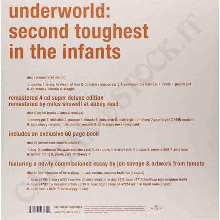 Acquista Underworld - Second Toughest in The Infants - Cofanetto 4 CD Super Deluxe a soli 99,00 € su Capitanstock 