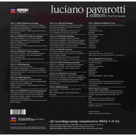 Acquista Decca - Luciano Pavarotti - Volume 1 The First Decade - Cofanetto 27 CD - Imperfezioni di packaging a soli 62,91 € su Capitanstock 