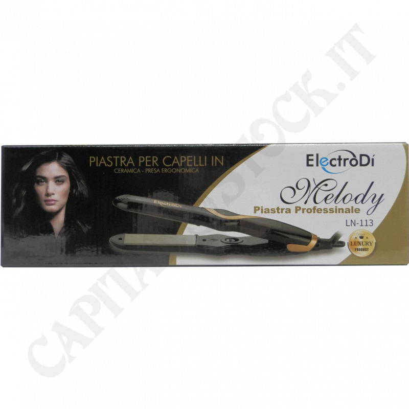Electrodì - Melody Professional Straightener - LN 113 - Hair Straightener Ergonomic Plug (220-240V 50Hz 25W)