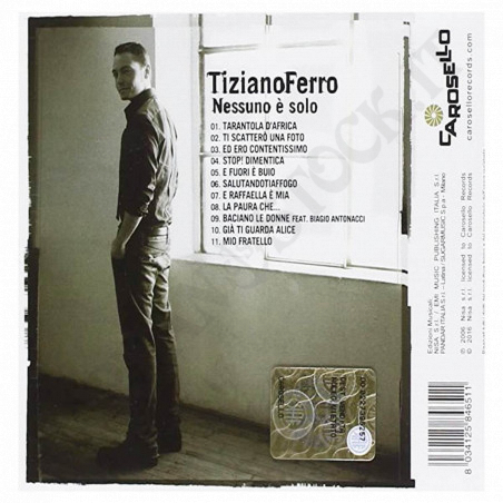 Buy Tiziano Ferro - Nobody is Alone - CD at only €7.90 on Capitanstock