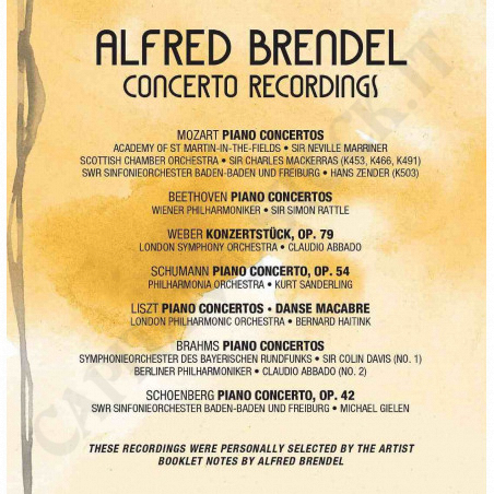 Buy Alfred Brendel Concerto Recordings Box Set 18 CD at only €44.90 on Capitanstock