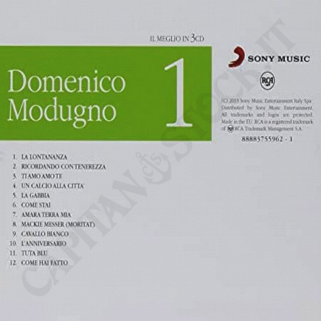 Buy Domenico Modugno - Il Meglio - 3 CDs at only €5.59 on Capitanstock