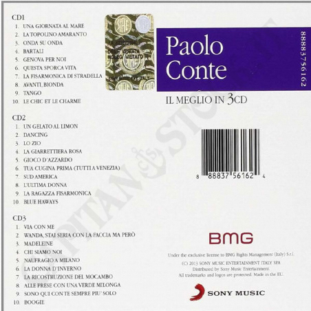 Buy Paolo Conte - Il Meglio in 3CDs at only €5.59 on Capitanstock