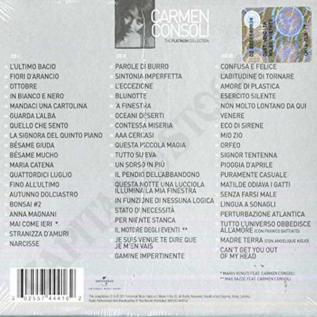 Buy Carmen Consoli - The Platinum Collection 3CDs at only €11.59 on Capitanstock