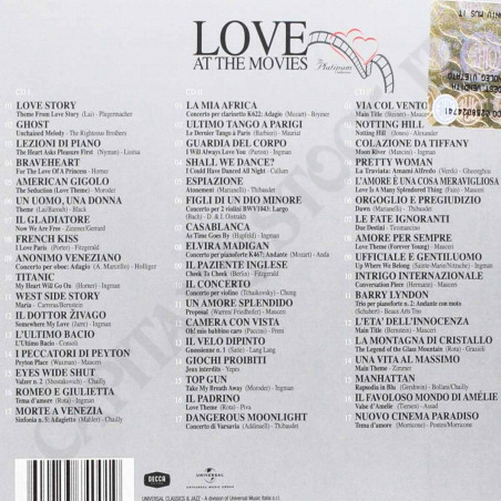 Acquista Love At The Movies - Platinum Collection - 3CD a soli 9,19 € su Capitanstock 