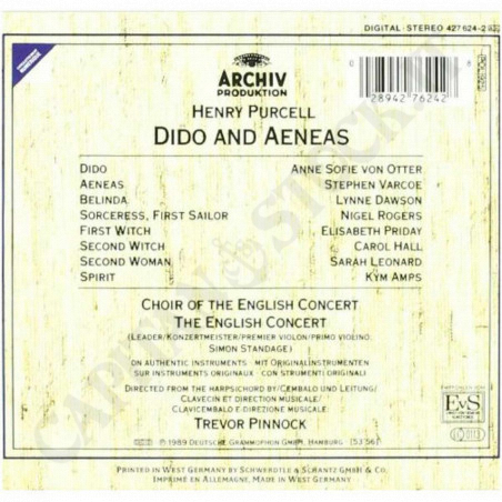 Buy Henry Purcell - Dido and Aeneas - Box set - Book + CD at only €9.45 on Capitanstock