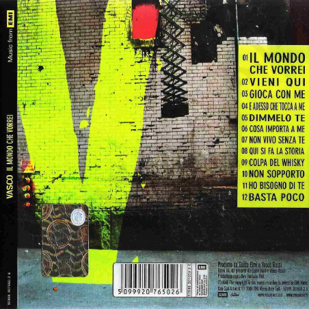 Buy Vasco Rossi - The World I Want - CD at only €6.90 on Capitanstock