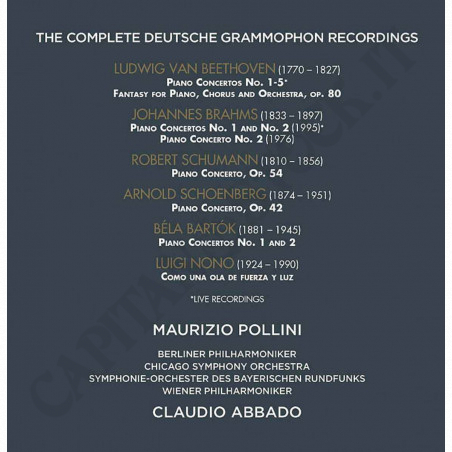 Acquista Pollini & Abbado - The Complete Deutsche Grammophon Recordings - Cofanetto - 8CD a soli 7,20 € su Capitanstock 