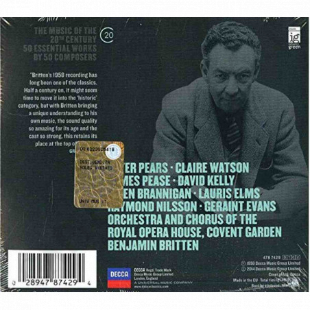 Buy Benjamin Britten - Peter Grimes - Box set - 2CD at only €7.90 on Capitanstock