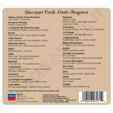 Buy Carlo Bergonzi - Giuseppe Verdi 31 Tenor Arias - Box set - 3CD at only €10.80 on Capitanstock