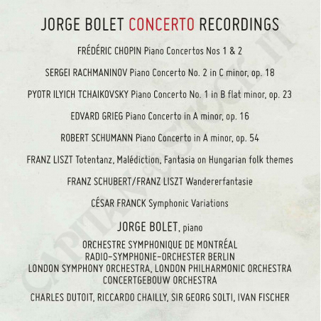 Buy jorge Bolet - Concerto Recordings - 5CD at only €25.11 on Capitanstock
