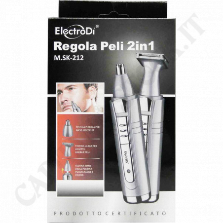 Buy ElectroDì 2 in 1 Hair Regulator - M.SK-212 - Ears, Nose and Eyebrows at only €10.50 on Capitanstock Buy ElectroDì 2 in 1 Hair Regulator - M.SK-212 - Ears, Nose and Eyebrows at only €10.50 on Capitanstock