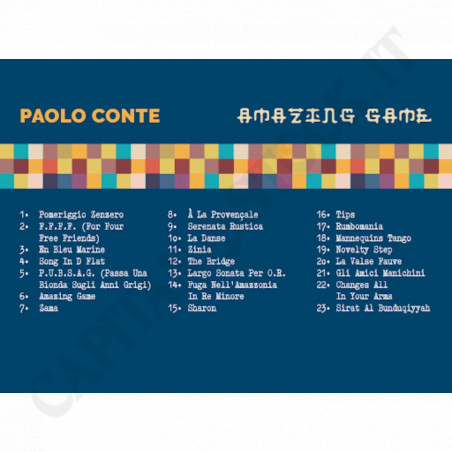 Acquista Paolo Conte - Amazing Game CD a soli 9,60 € su Capitanstock 