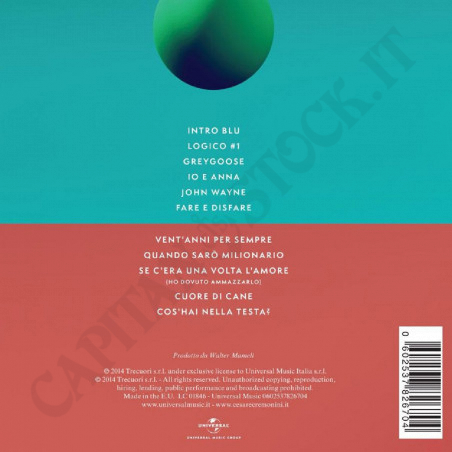Acquista Cesare Cremonini - Logico CD a soli 6,49 € su Capitanstock 