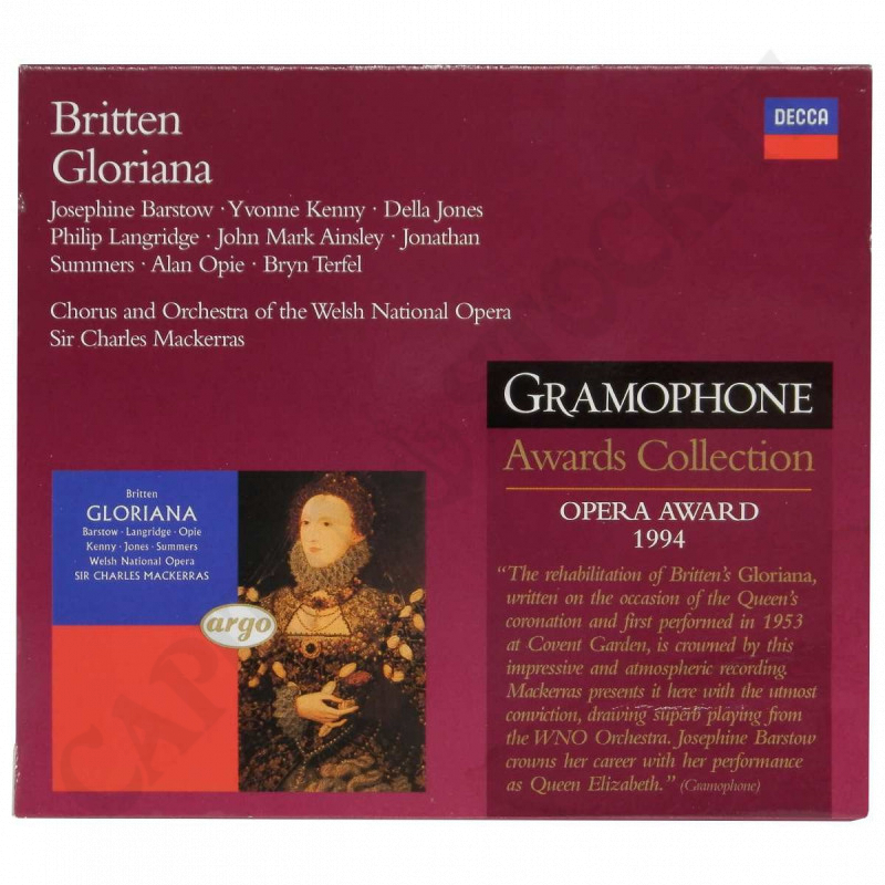 Britten - Gloriana - Opera Award 1994 - 2CD - Lievi Imperfezioni Britten - Gloriana - Opera Award 1994 - 2CD - Lievi Imperfezioni