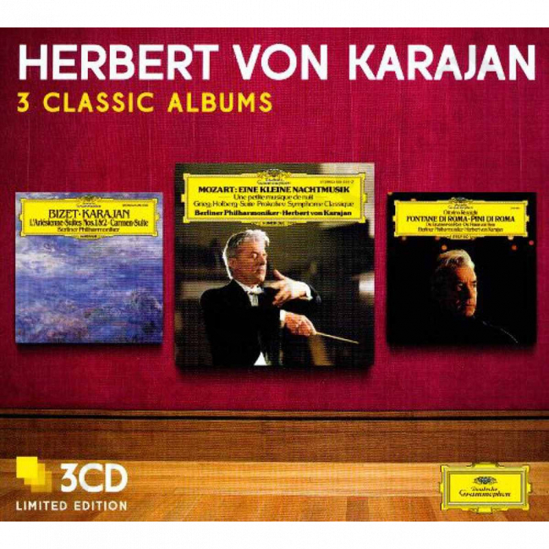 Herbert Von Karajan - 3 Classic Albums - Mozart/Bizet /Respighi - 3CD