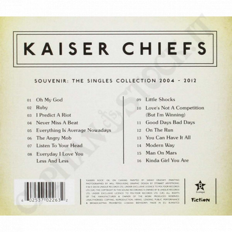 Acquista Kaiser Chiefs - Souvenir - CD a soli 6,50 € su Capitanstock 