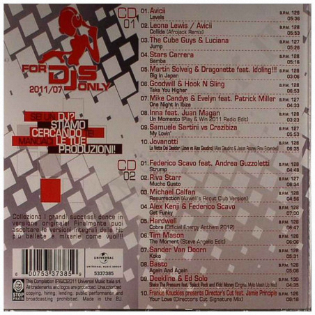 Buy For DJs Only 2011/07 - Club Selection 2 CD at only €7.80 on Capitanstock