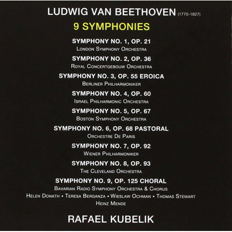 Acquista Kubelik - Beethoven 9 Symphonies - 5 CD a soli 12,74 € su Capitanstock 