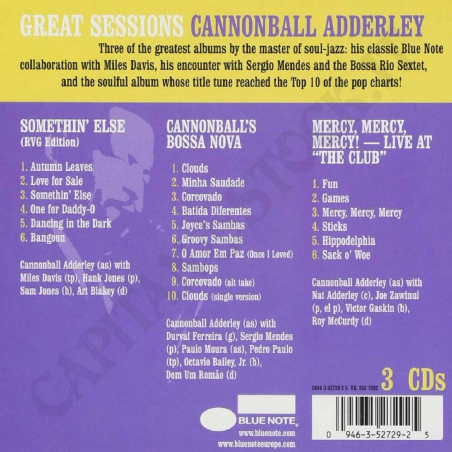 Buy Great Session - Cannonball Adderley 3 CD at only €11.61 on Capitanstock
