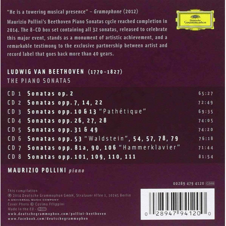 Buy Beethoven - Maurizio Pollini - Complete Piano Sonatas - 8 CD at only €22.87 on Capitanstock