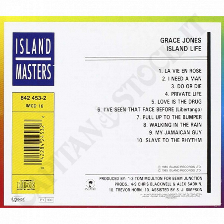Acquista Grace Jones - Island Life CD a soli 5,49 € su Capitanstock 