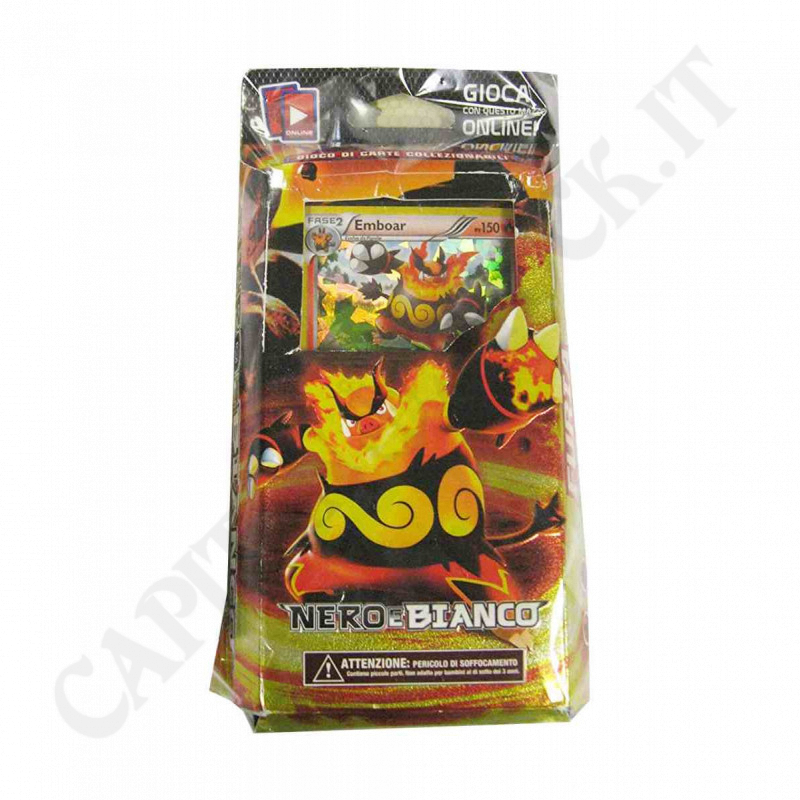 Pokèmon - Deck Black and White Red Fury - Emboar Pv 150 - Small Imperfections Pokèmon - Deck Black and White Red Fury - Emboar Pv 150 - Small Imperfections