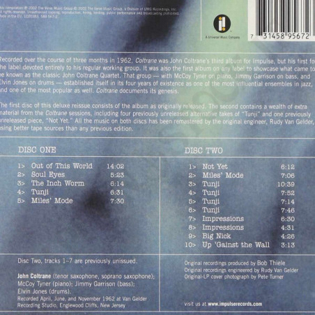 Acquista John Coltrane - Coltrane Deluxe Edition a soli 17,00 € su Capitanstock 